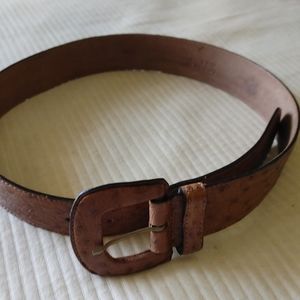 Lorenzi Ostrich Belt 33"  75/90